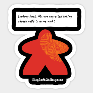 Cheese Puffs, red Sticker